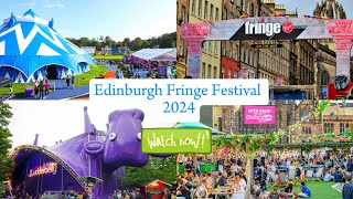 First Look at Edinburgh Fringe Festival 2024 by a local  Scotland 💕 [upl. by Ahsimac953]