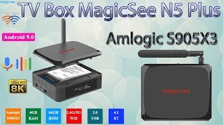 Новинка TV Box MagicSee N5 Plus на процессоре S905X3 с поддержкой SATA Обзор [upl. by Annoynek]