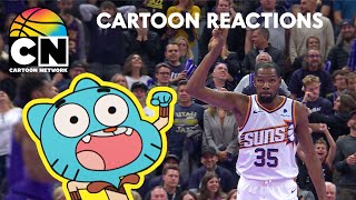 Cartoons React to Best Plays  NBA InSeason Tournament  Cartoon Network [upl. by Llenrub592]