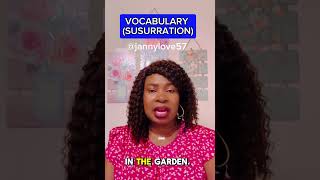 SUSURRATION englishteacher englishlearners vocabulary pronunciation [upl. by Viridissa837]