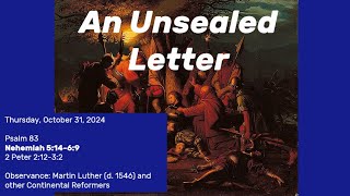 An Unsealed Letter [upl. by Rebecka]