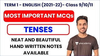 TENSES  Most Important MCQs  Term 1   Class 9  10  11 [upl. by Noraha]