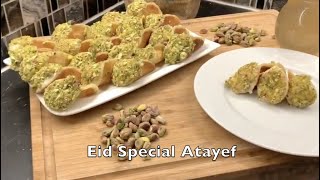 Eid Special  Arabic Dessert Atayef Qatayef Recipe  Yummy Stuffed Pancakes [upl. by Leicester979]