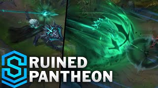 Ruined Pantheon Skin Spotlight  PreRelease  League of Legends [upl. by Lennard]