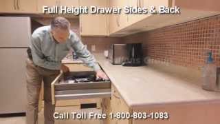 Modular Millwork Self Closing Drawers  Full Extension Soft Closing Drawer Slides Casework Cabinets [upl. by Ffilc]