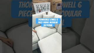 DESCRIPTION Thomasville Lowell 6piece Fabric Modular Sectional contentcreator home design diy [upl. by Koo669]