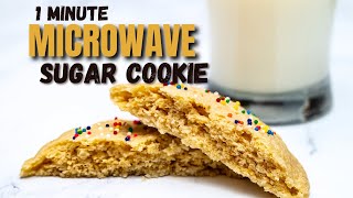 1 Minute Sugar Cookie Recipe  Eggless Microwave Sugar Cookie [upl. by Jermayne]