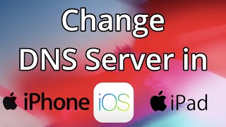 Change DNS in iOS [upl. by Daegal520]