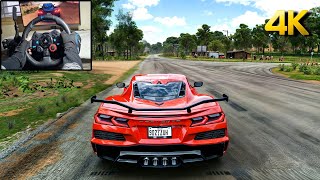 Chevrolet Corvette Z06  Forza Horizon 5 Steering Wheel  Shifter  Logitech G29 Gameplay [upl. by Gerge747]