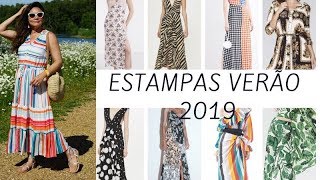 10 ESTAMPAS TENDÊNCIA VERÃO 2019 [upl. by Horatius]