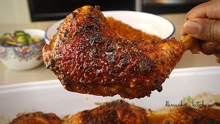 How to make the best melt in your mouth tasty Oven Baked Chicken  quick roasted chicken recipes [upl. by Warrick]