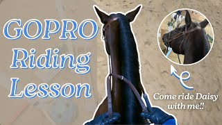 GOPRO HORSE RIDING VLOG  Come To The Barn With Me [upl. by Netsriik]