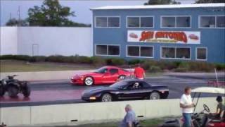 A few cars drag racing at San Antonio Raceway 14 Mile Drag Strip fun at SAR [upl. by Cozmo]