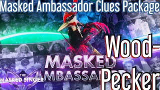 The Woodpecker Masked Ambassador Clues  The Masked Singer USA Season 12 Ep 1 [upl. by Scutt]