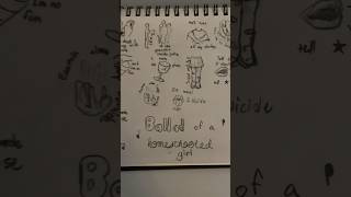 Ballad of a homeschooled girl lyric art 💜 art lyricart fyp shorts [upl. by Otreblig]