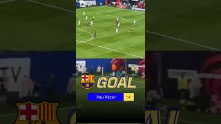 Pau Victor goal 54min Real Madrid vs Barcelona 12 Highlights USA TOUR 2024 victor barcelona [upl. by Arimat]