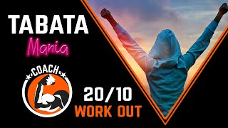 TABATA song with COACH  Workout music Voice Guided [upl. by Hastie]