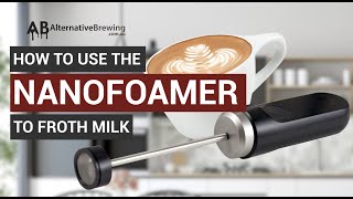 How to Use the Subminimal Nanofoamer Milk Frother [upl. by Heloise]