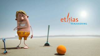 Ethias Insurance  beach billboard [upl. by Anilatac]