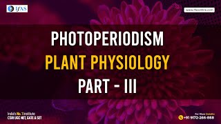 Photoperiodism In Plants  Plant Physiology  Part III [upl. by Dixon]