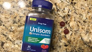 Unisom Simple Slumbers Melatonin Sleep Aid Gummies Review [upl. by Lamraj]