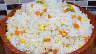 Como hacer arroz blanco perfecto fácil y rápido [upl. by Avrenim]