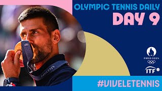 Olympic Tennis Daily Djokovic completes career Golden Grand Slam Paolini Errani win doubles gold [upl. by Leonerd]