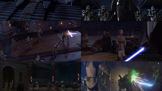 Order 66 at Jedi Temple  Clips from ROTS Boba Fett The Mandalorian ObiWan Kenobi [upl. by Keir]