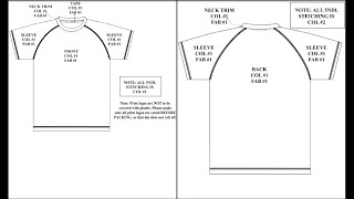 raglan pattern making by optitex [upl. by Talbott]