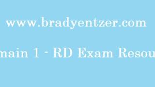 Domain 1  RD Exam Resource [upl. by Anyahs612]