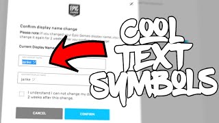 How To Get Text Symbols In Your Fortnite Name [upl. by Andonis]