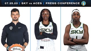 Postgame Press Conference  Sky vs Aces  July 25 2023 [upl. by Sucramal74]