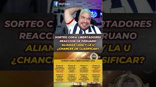 SORTEO COPA LIBERTADORES 2024 ALIANZA LIMA Y UNIVERSITARIO DE DEPORTES [upl. by Joanie586]