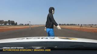 Official ANCAP performance testing of Autonomous Emergency Braking AEB 2020 [upl. by Yalahs918]