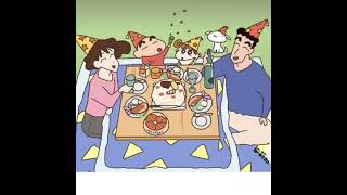 Shinchan happy family l shinchan kazama himawari shiro neni masao boo chan Mom dad shinchan lovers [upl. by Purdy]