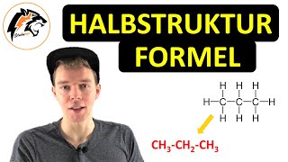 HALBSTRUKTURFORMEL zeichnen  Chemie Tutorial [upl. by Woodford832]