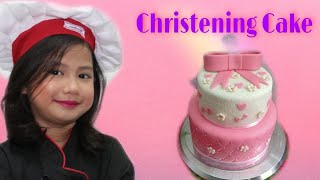 How to make Christening Cake [upl. by Aydne]