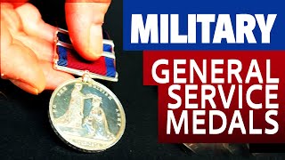 Military General Service Medals  History Significance and Value for Military Antique Collectors [upl. by Kelcie]