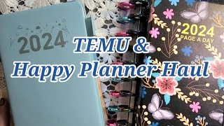 2024 Planning with TEMU amp Happy Planner  Haul [upl. by Etteiram]