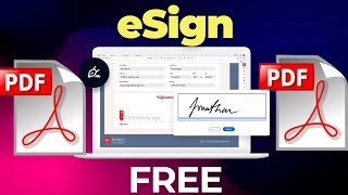 How to Sign a PDF Document FREE [upl. by Nyliac445]