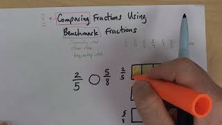 Lesson 85  Reteaching Video 2  Comparing Fractions  Benchmark Fractions [upl. by Adnertal]