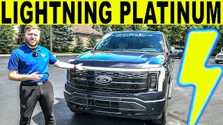 2022 Ford F150 Lightning Platinum Review FULL Exterior amp Interior Walkaround [upl. by Laraine]