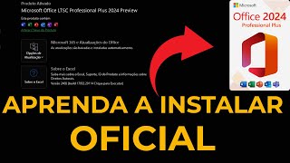 🚨OFICIAL  APRENDA A INSTALAR E ATIVAR O OFFICE 2024 PLUS PROFESSIONAL SITE MICROSOFT [upl. by Ixel777]