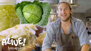 Brad Makes Sauerkraut  Its Alive  Bon Appétit [upl. by Akimal]