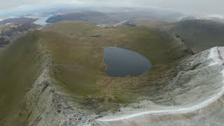 Helvellyn day trip  4K Drone Footage  February 2023 [upl. by Llenyt]