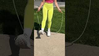 NEW jump rope dance skill 🤗 jumpropedance jumpropetricks seilspringen [upl. by Ainslie799]