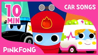 Police Car Song  Vehicle Songs  Car Songs   Compilation  PINKFONG Songs for Children [upl. by Akerdal]