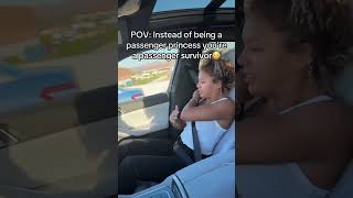 Passenger Princess🤝🏽Passanger Survivor 😂😳 funny relatable coupleshorts shorts comedy [upl. by Bannon]