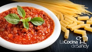 Salsa Boloñesa y secretos de las salsas de tomate casera para pastas [upl. by Caravette]