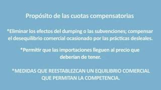 Salvaguardias y cuotas compensatorias Parte 3 [upl. by Asatan]